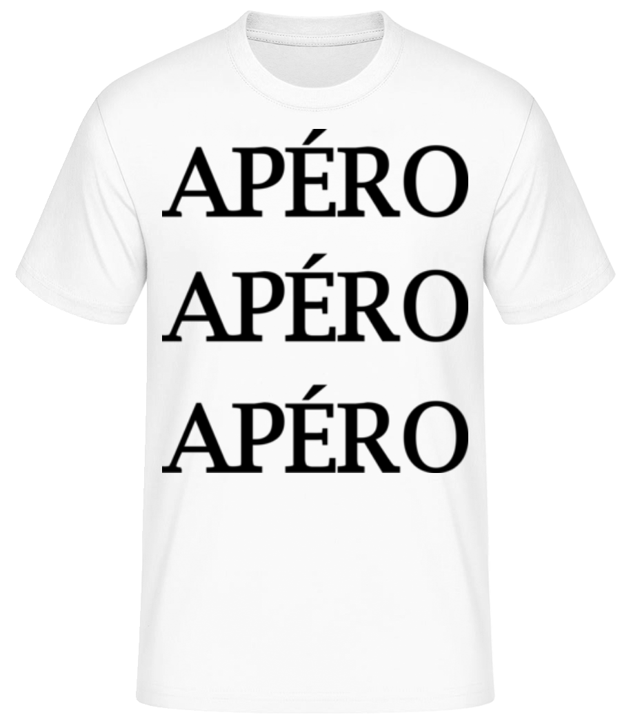 Aperçu: Apéro - T-shirt standard Homme - Blanc - Devant