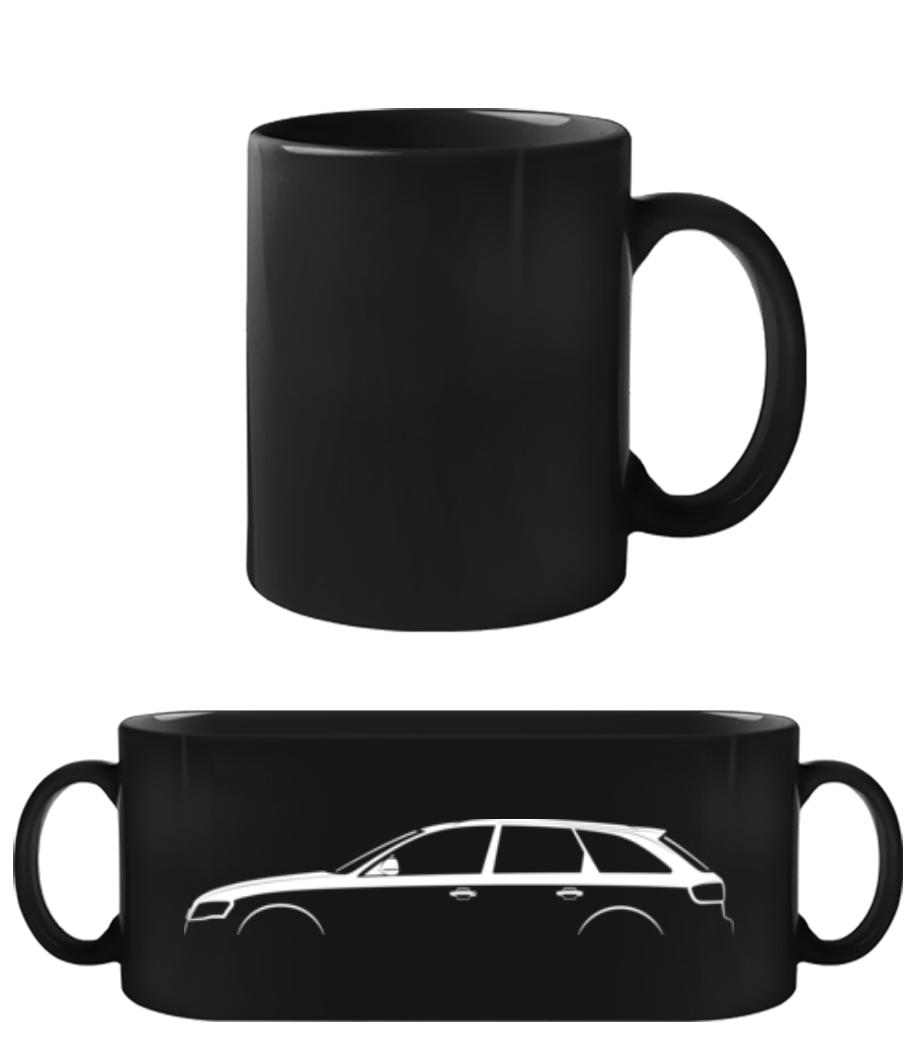 'Audi A4 Avant (B8)' Silhouette · Tasse Noire