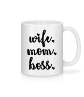 Motif Wife Mom Boss - Mug - White - Front