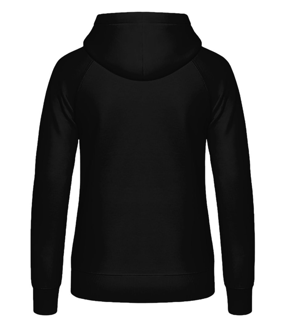 Aperçu: Less People More Dogs - Sweat à capuche Femme - Noir - Derrière
