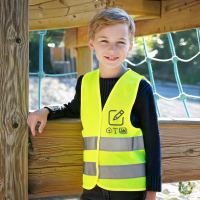 Kinder Warnweste - Neon gelb