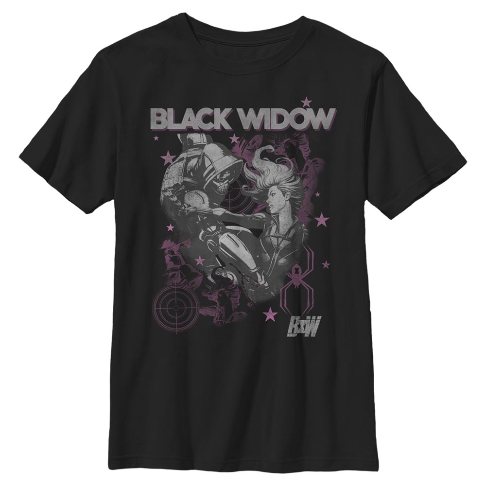 Marvel - Black Widow - Black Widow BW Poster - Enfant T-shirt