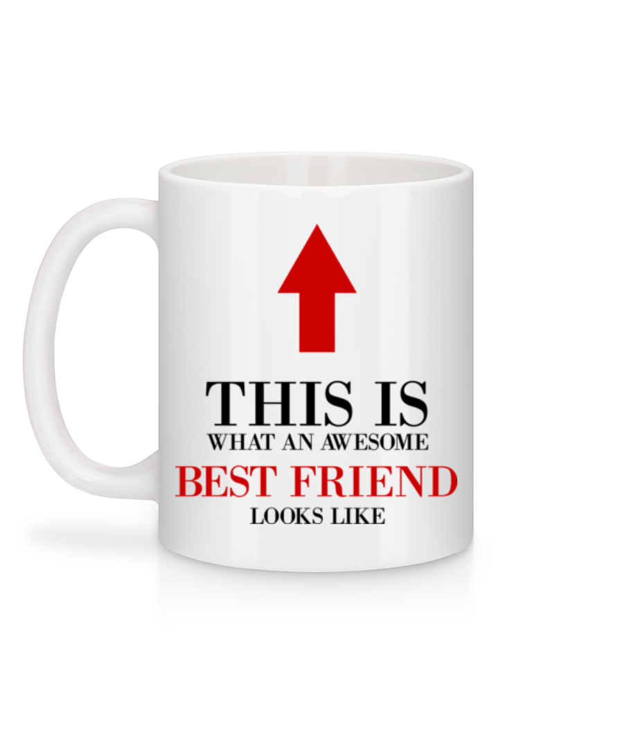 Aperçu: Awesome Best Friend - Mug en céramique blanc - Blanc - Derrière