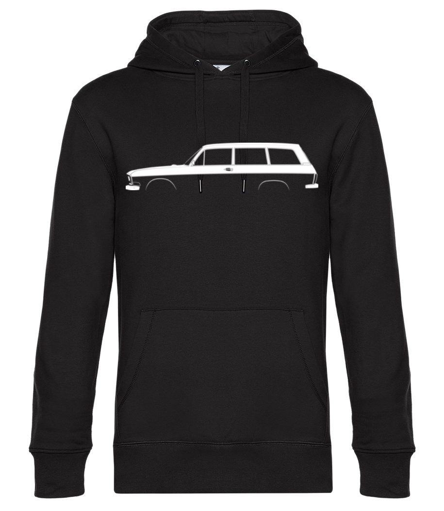 Aperçu: 'Audi 80 Variant F103' Silhouette - Sweat à capuche premium Unisexe - Noir - Devant