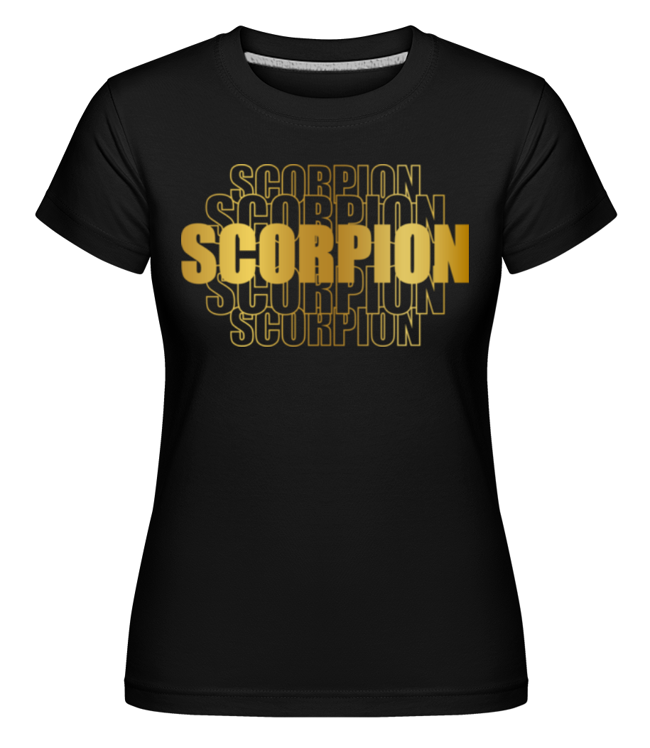 Écriture Doré Astrologique Scorpion ·  T-shirt Shirtinator femme