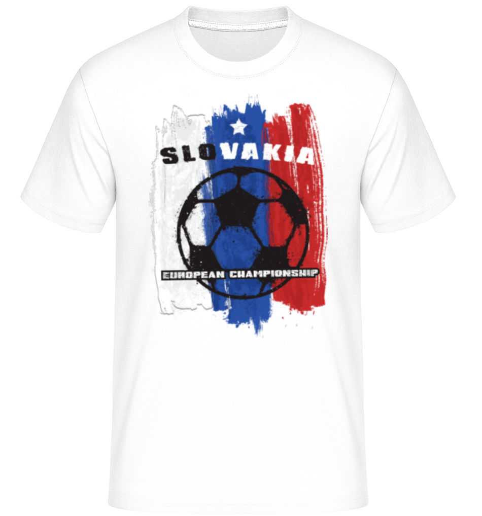 Football Slovakia -  T-Shirt Shirtinator homme - Blanc - Devant