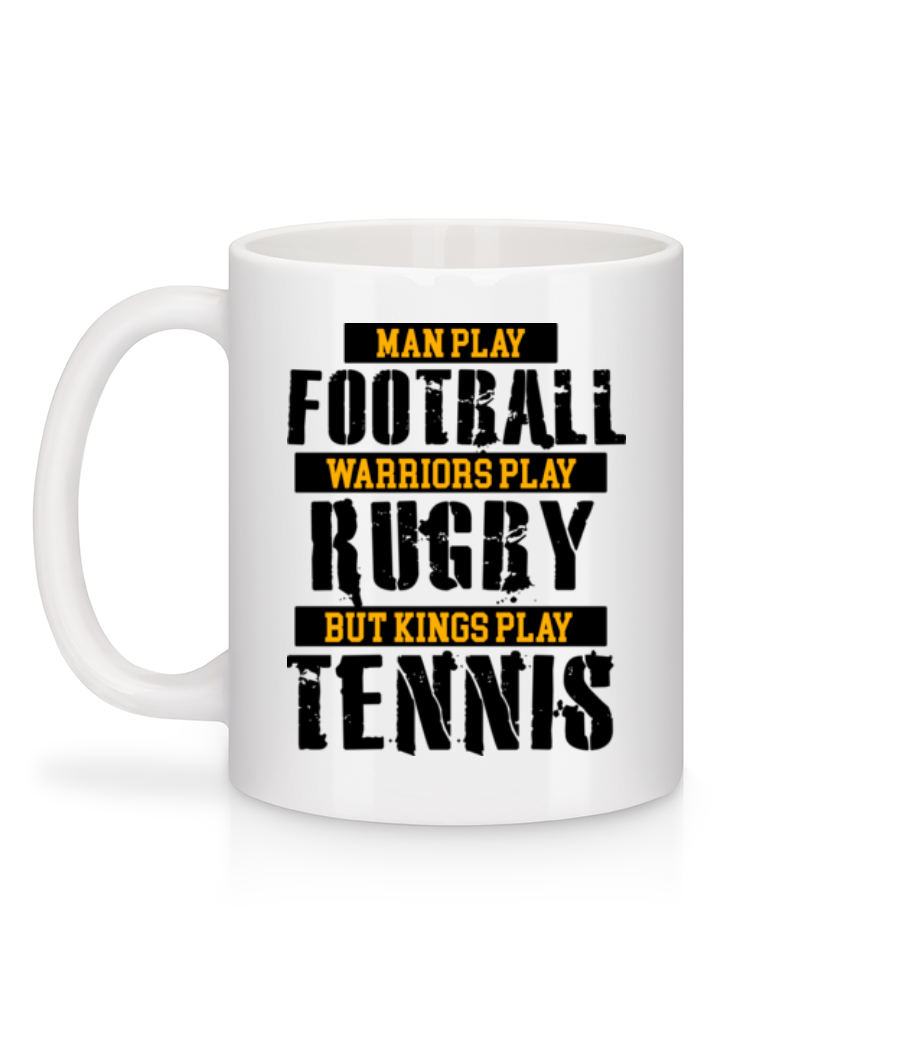 Aperçu: Kings Play Tennis - Mug en céramique blanc - Blanc - Derrière
