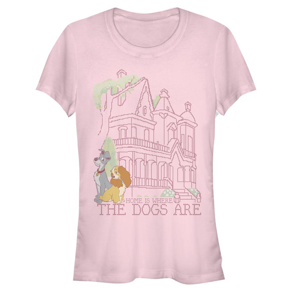 Disney Classics - La Belle et le Clochard - La Belle et le Clochard Cross Stitch Home - Femme T-shirt