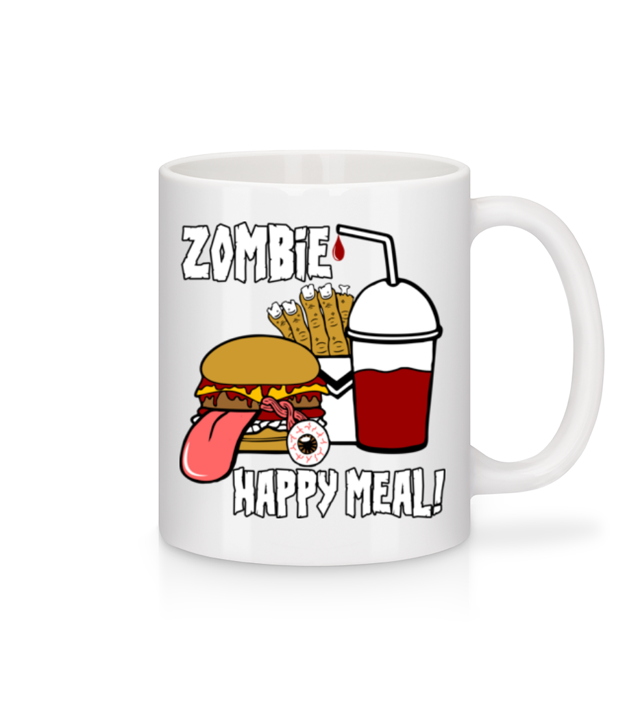 Vorschau: Zombie Happy Meal - Tasse - Weiß - Vorne