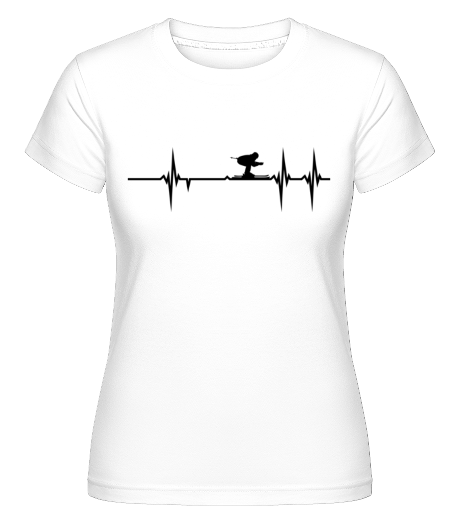 Battement de coeur de ski ·  T-shirt Shirtinator femme