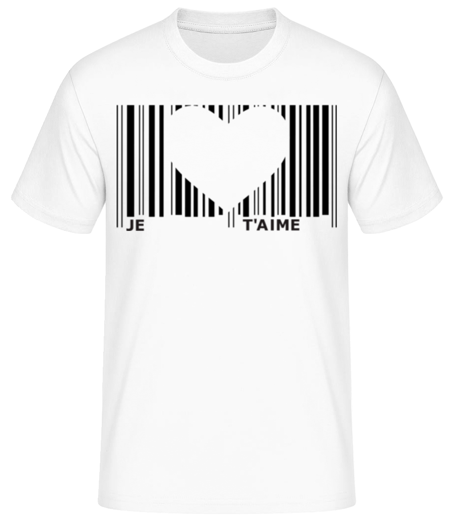 Barcode Je T'Aime · T-shirt standard Homme