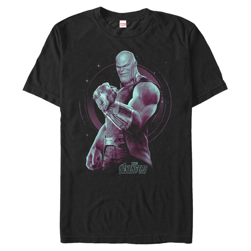 Aperçu: Marvel - Avengers Infinity War - Thanos The Mad Titan - Homme T-shirt - Noir - Devant