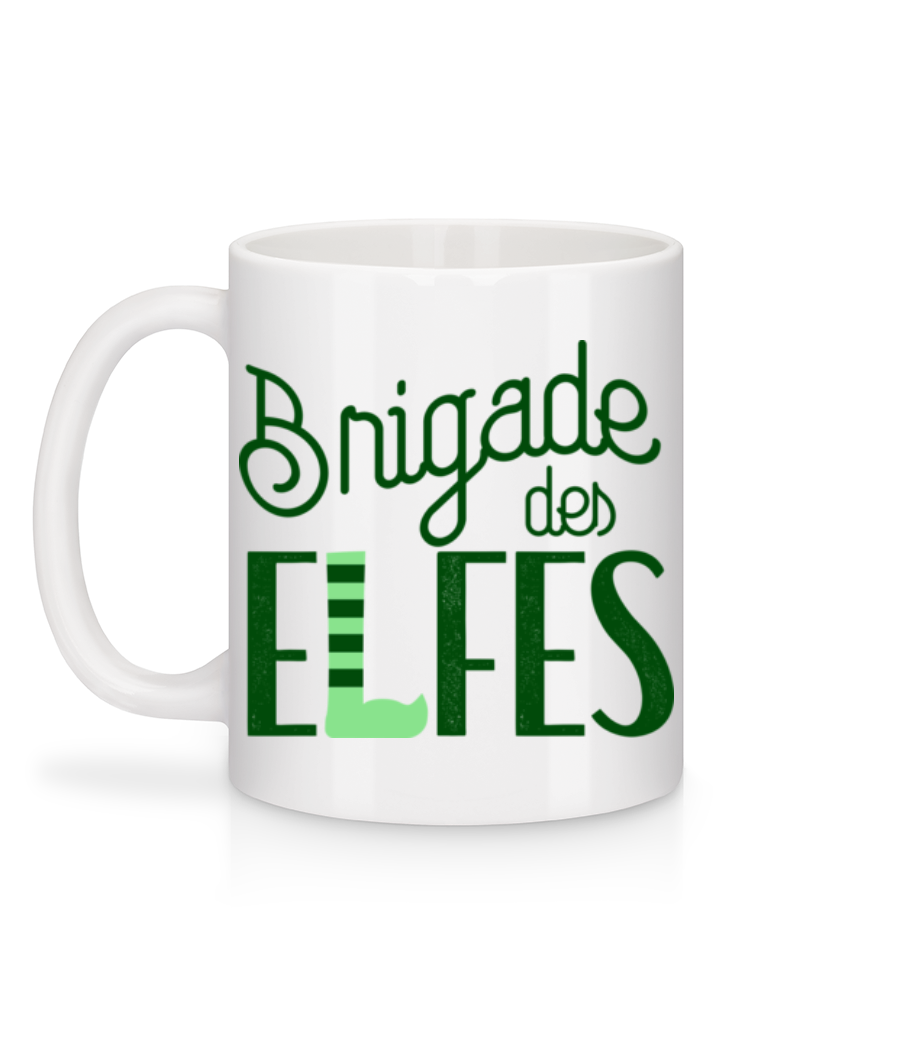 Aperçu: Brigade Des Elfes - Mug en céramique blanc - Blanc - Derrière