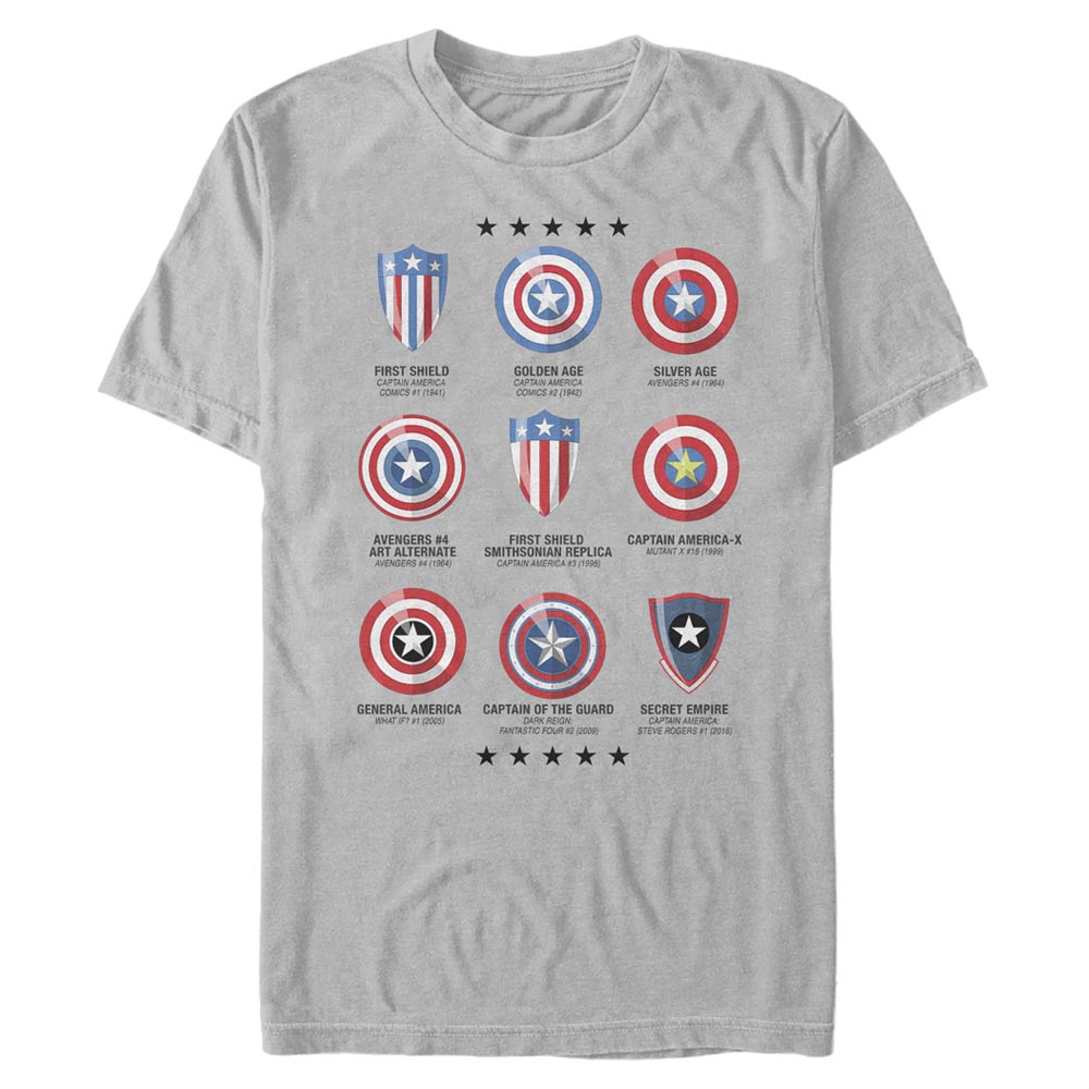 Marvel - Avengers - Captain America Shield Chart - Homme T-shirt