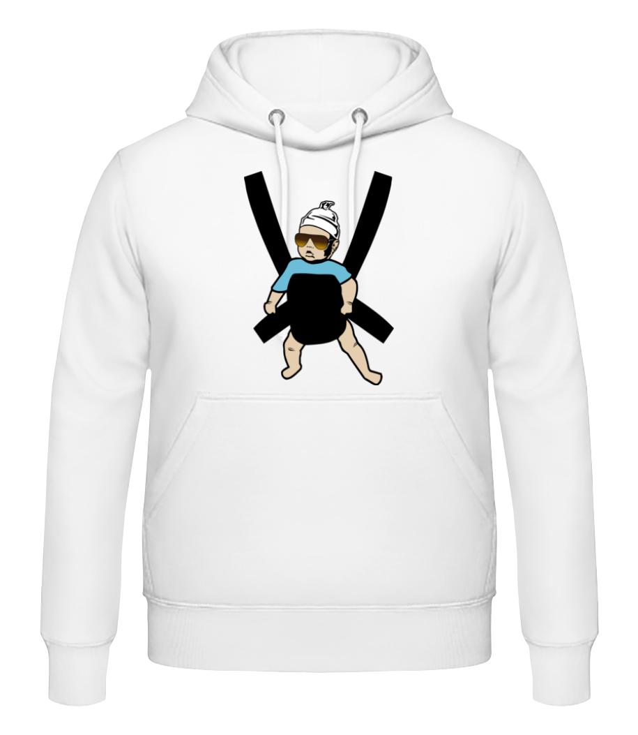 Aperçu: Hangover Baby - Sweat à capuche Homme - Blanc - Devant