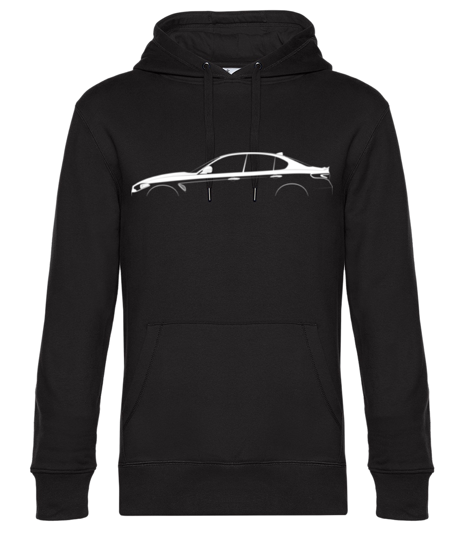 'Alfa Romeo Quadrifoglio' Silhouette · Sweat à capuche standard homme