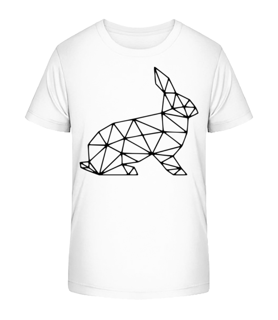 Aperçu: Polygon Lièvre - T-shirt bio Enfant Stanley Stella 2.0 - Blanc - Devant