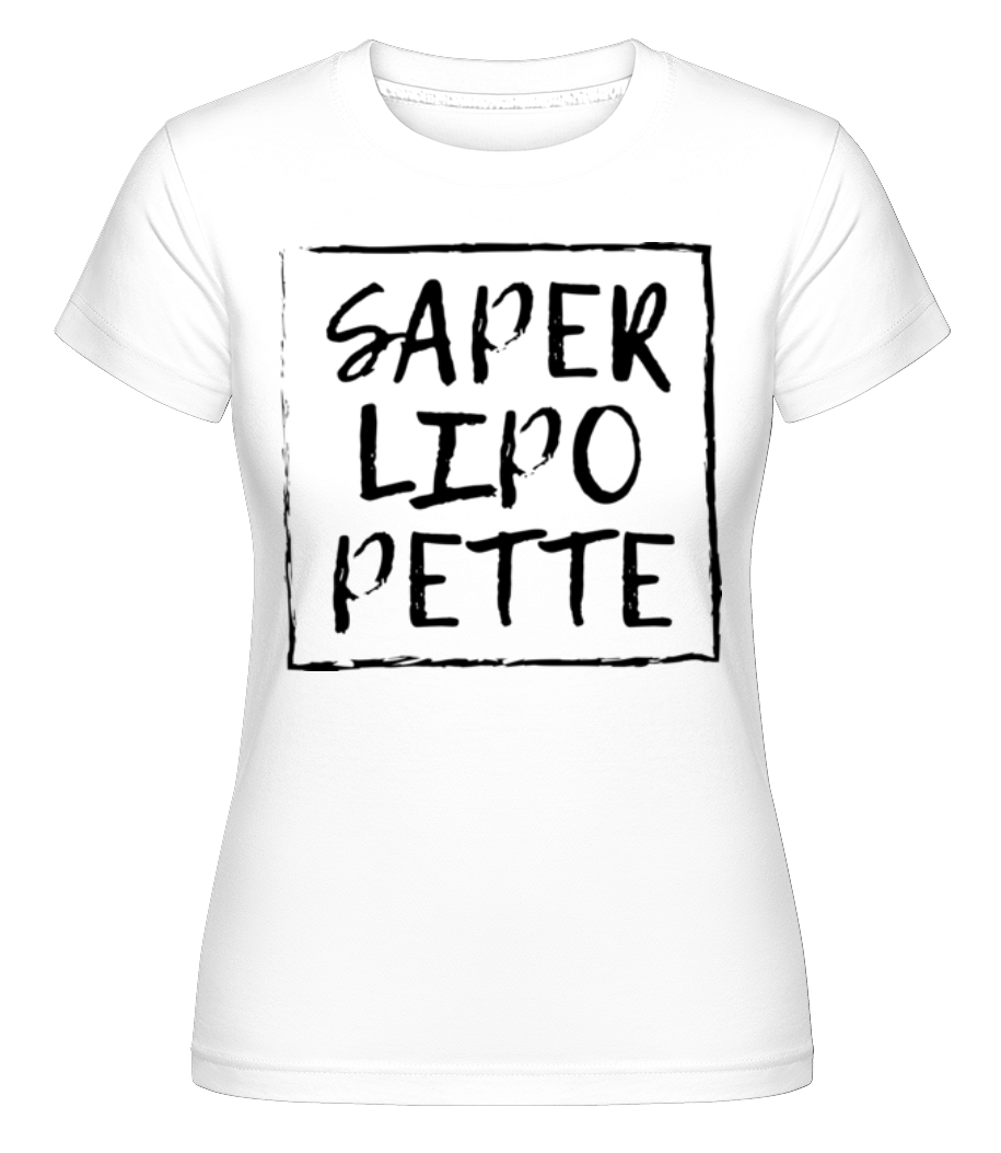 Aperçu: Saperlipopette -  T-shirt Shirtinator femme - Blanc - Devant