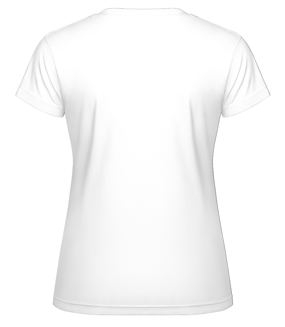 Aperçu: Talk About Happy Things -  T-shirt Shirtinator femme - Blanc - Derrière