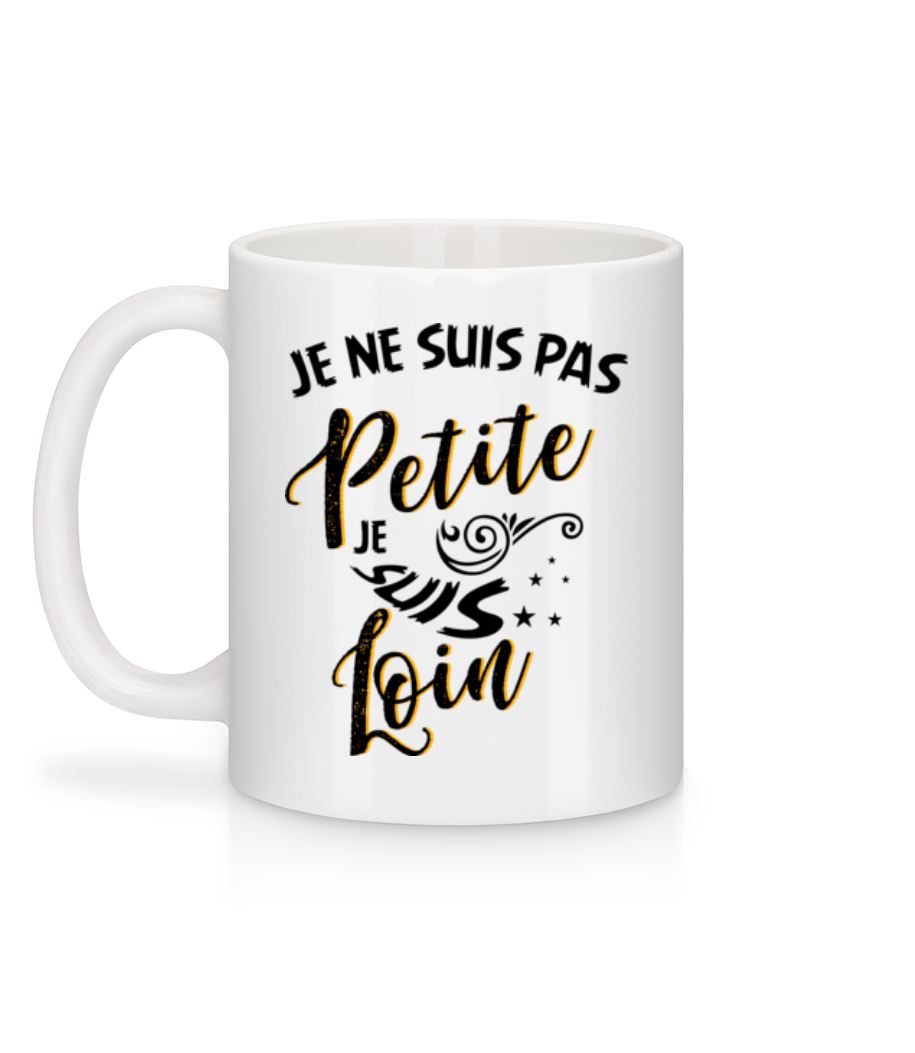 Aperçu: Je Ne Suis Pas Petite - Mug en céramique blanc - Blanc - Derrière