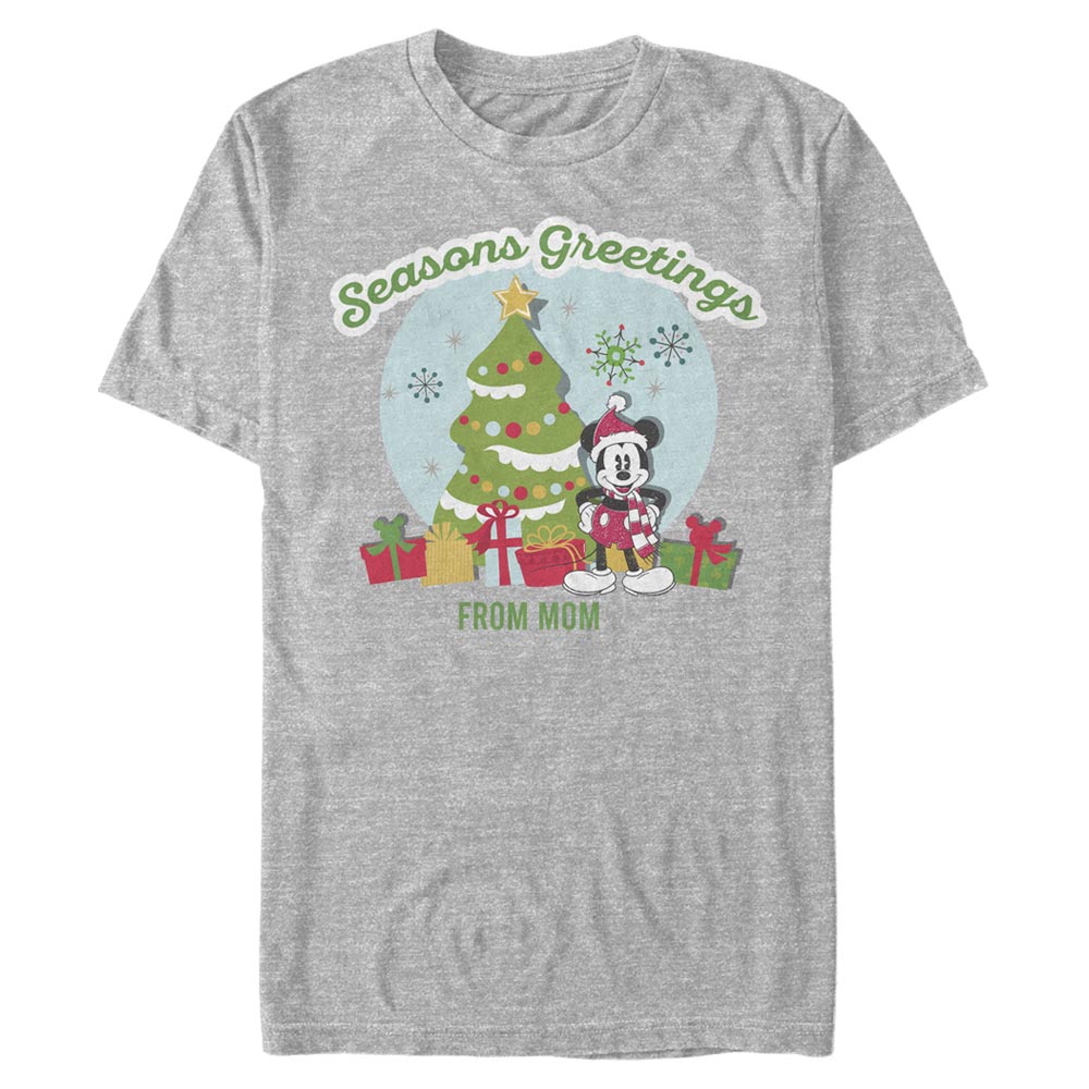 Disney Classics - Mickey Mouse - Mickey Mouse Greetings From Mom - Christmas - Homme T-shirt