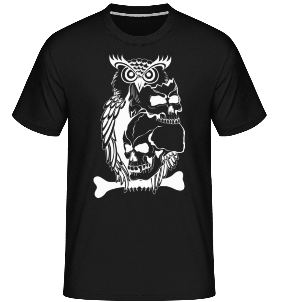 Tatouage De Crâne De Hibou ·  T-Shirt Shirtinator homme