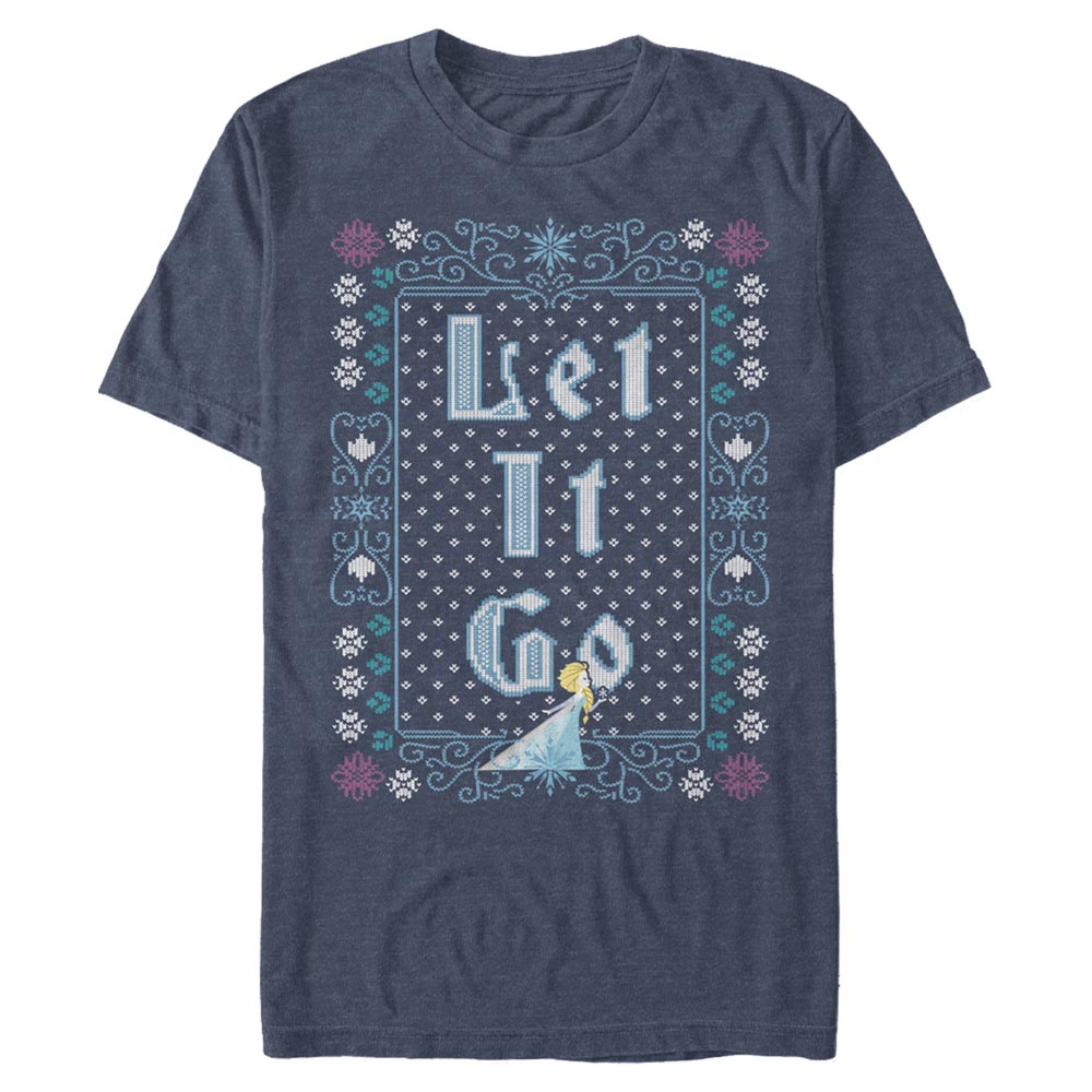 Disney - La Reine des neiges - Elsa Let It Go Ugly Sweater - Homme T-shirt