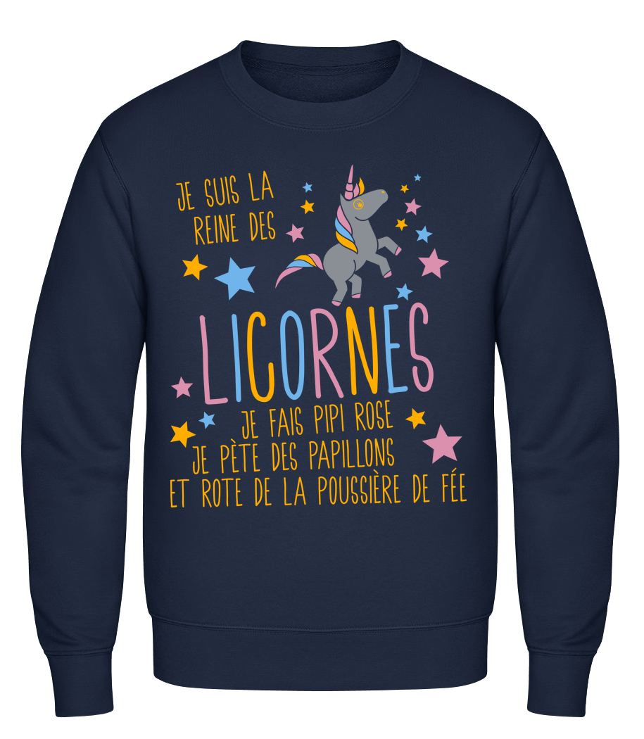 Je Suis La Reine Des Licornes · Sweatshirt Homme
