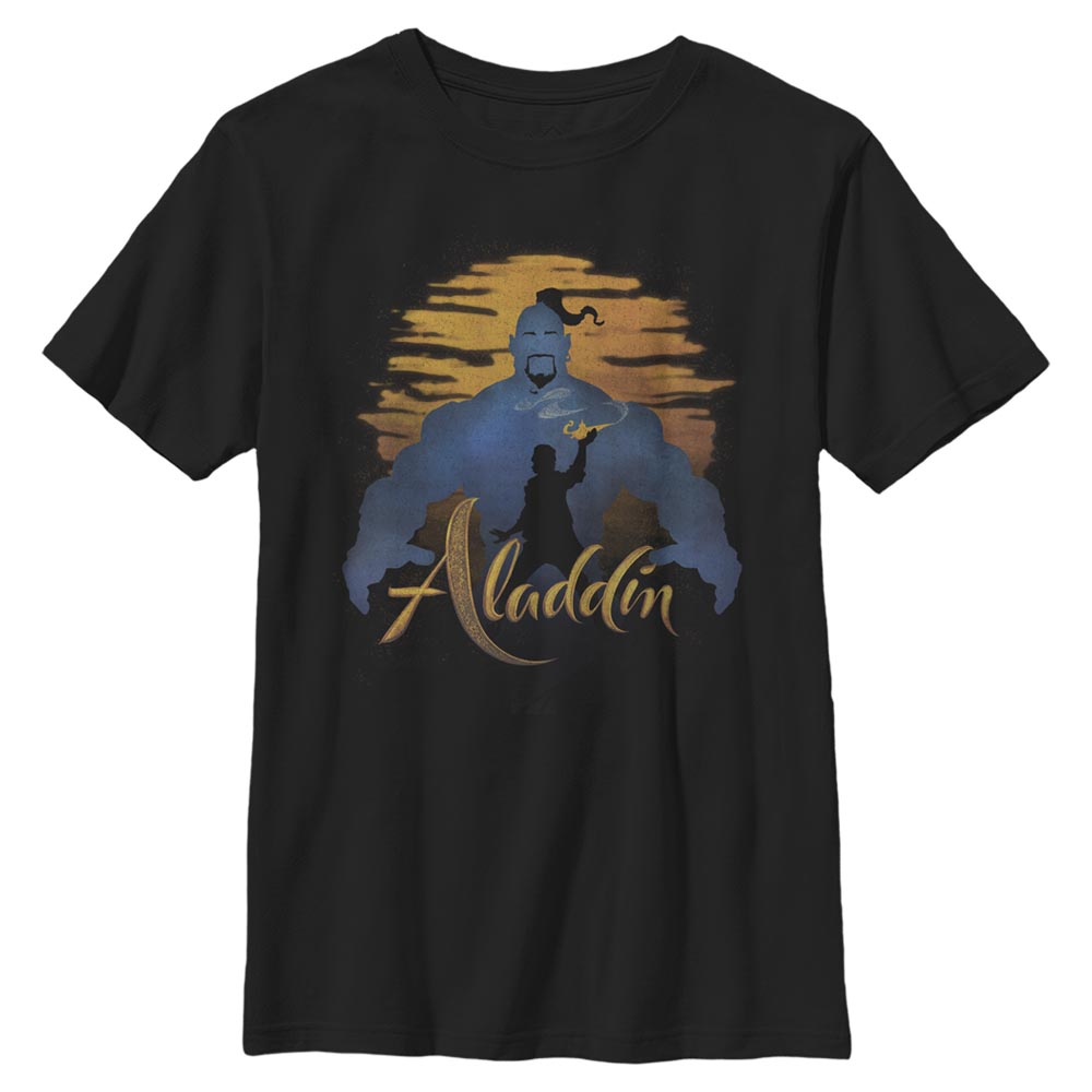 Disney - Aladin - Photo de groupe Genie Silhouette - Enfant T-shirt