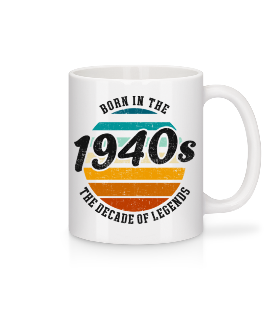 1940 The Decade Of Legends · Mug en céramique blanc