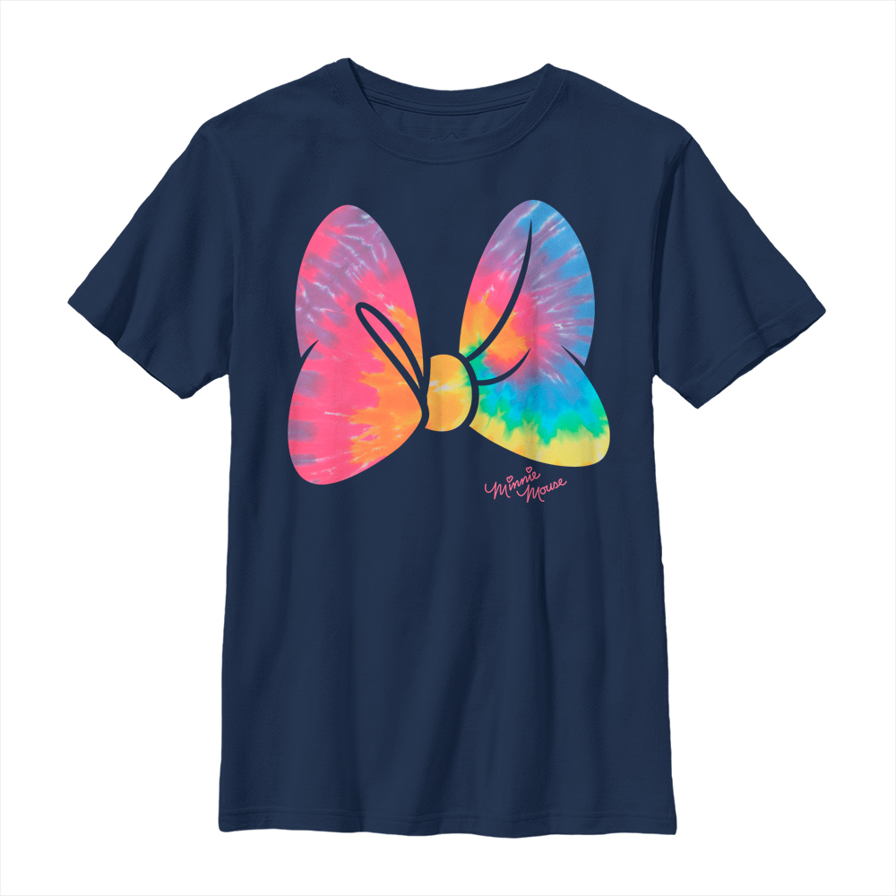 Disney Classics - Mickey Mouse - Minnie Mouse Tie Dye Bow - Enfant T-shirt