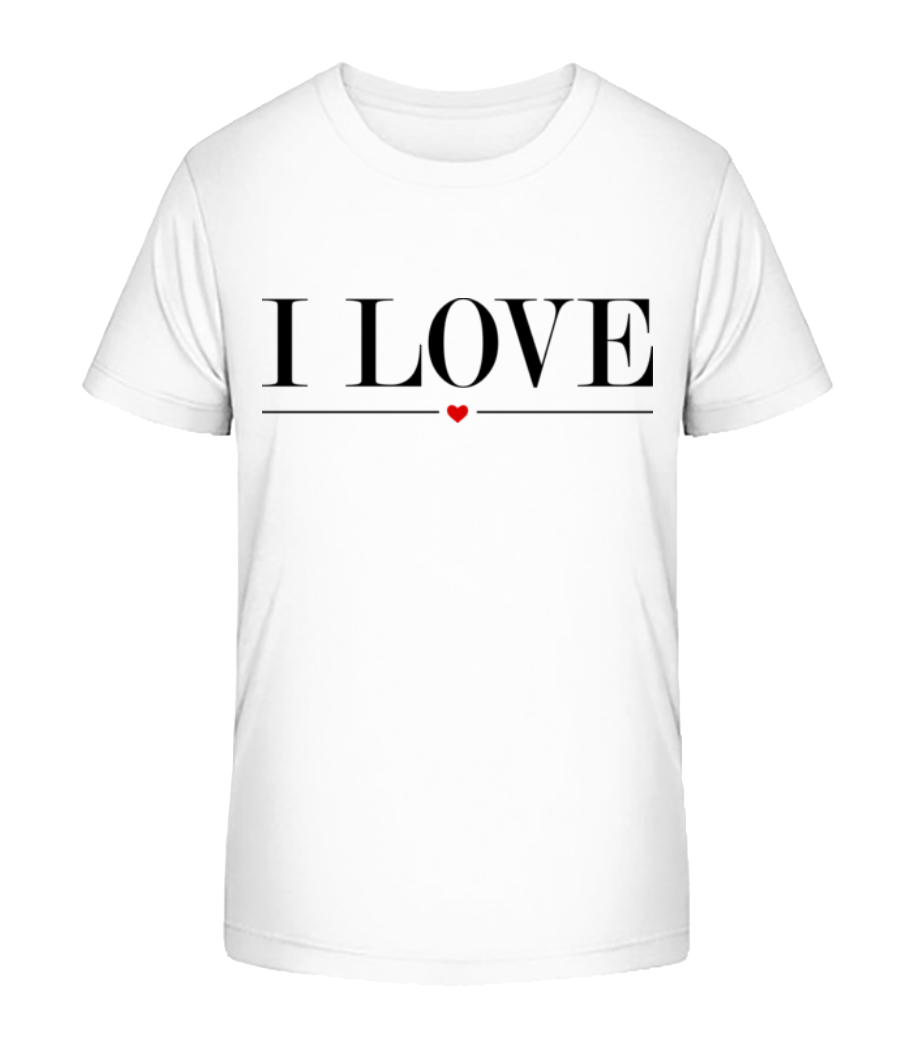 I Love · T-shirt bio Enfant Stanley Stella 2.0