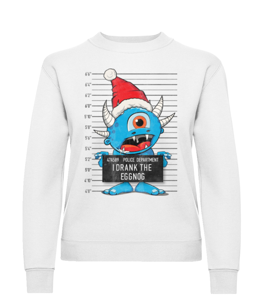 Photo Criminelle De Noël Monstre · Sweatshirt Femme