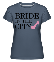 Bride In The City - T-shirt Shirtinator femme - Bleu denim - Devant