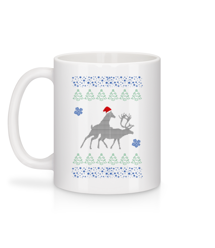 Soirée Entre Rennes - Mug en céramique blanc - Blanc - Derrière