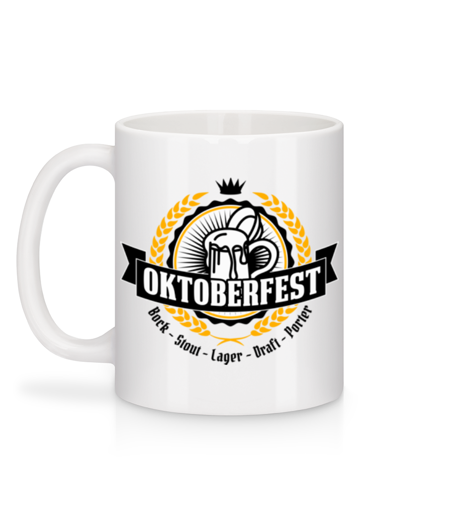 Aperçu: Oktoberfest Maß - Mug en céramique blanc - Blanc - Derrière