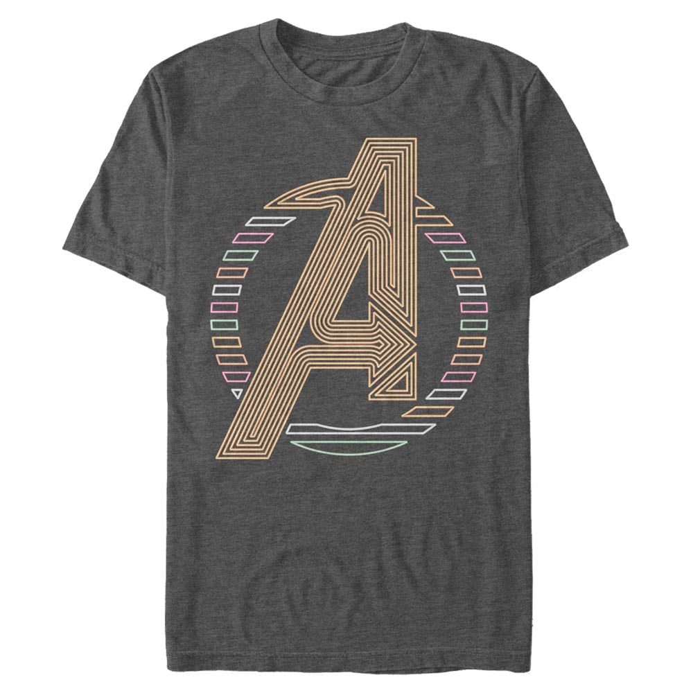Marvel - Logo Neon Avengers Icon - Homme T-shirt