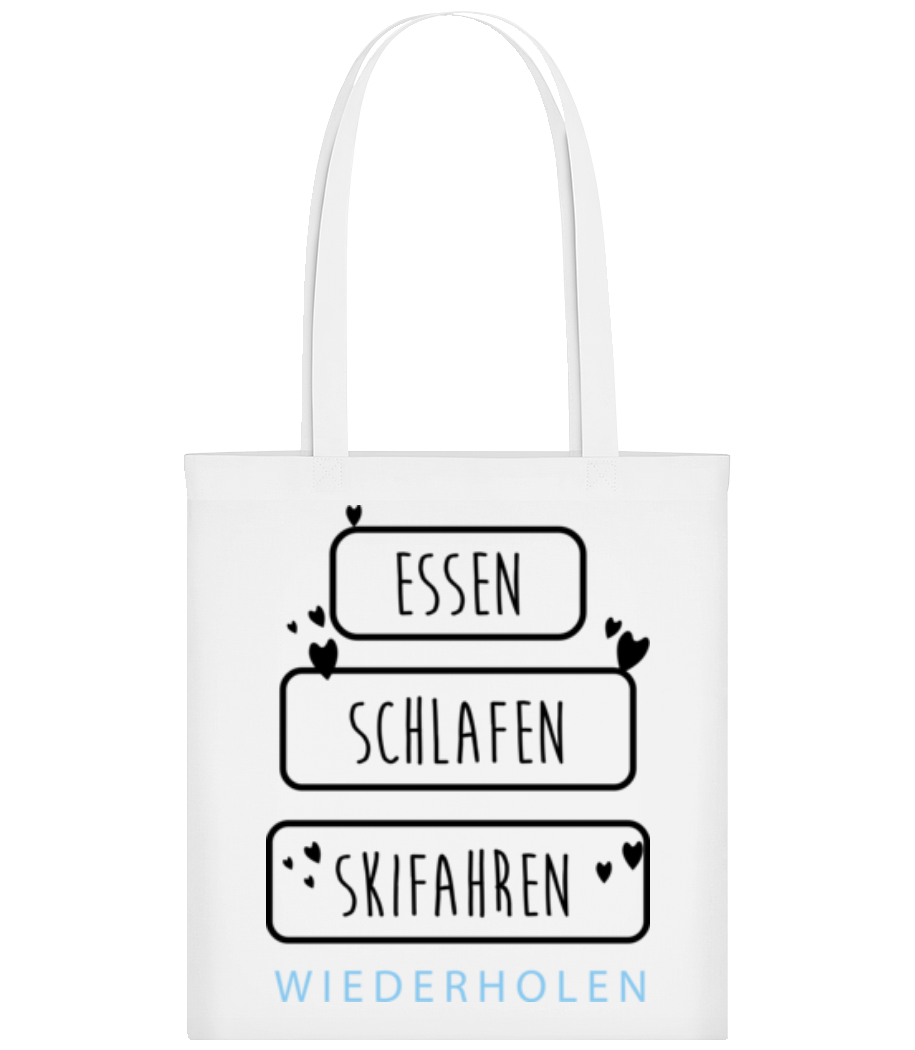 Essen Schlafen Skifahren · Stofftasche