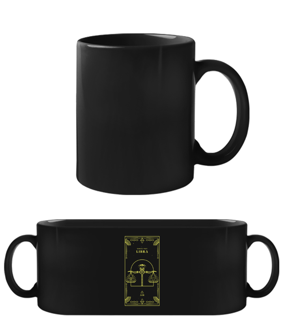 Art Deco Zodiac Sign Libra · Tasse Noire