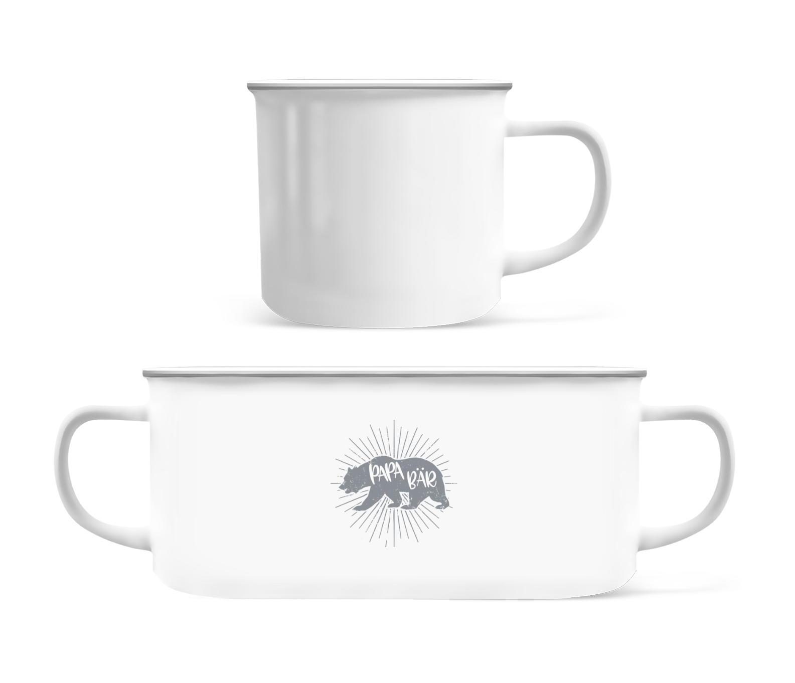 Papa Bär · Emaille-Tasse