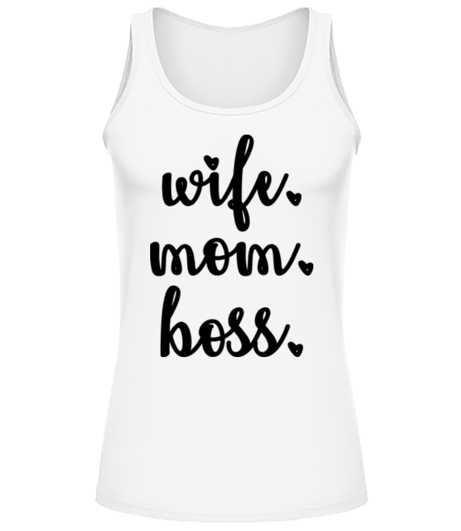 Motif Wife Mom Boss · Débardeur Femme
