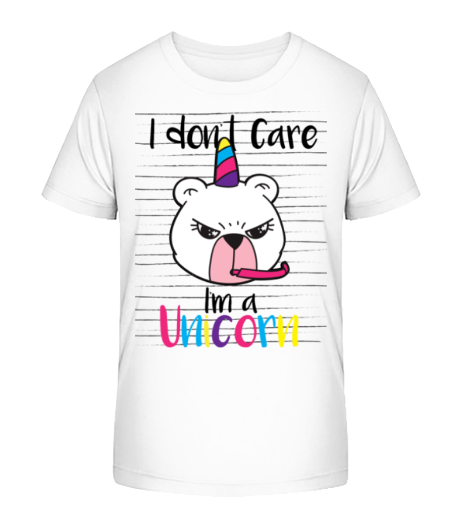 I Don´t Care I´M A Unicorn · T-shirt bio Enfant Stanley Stella 2.0