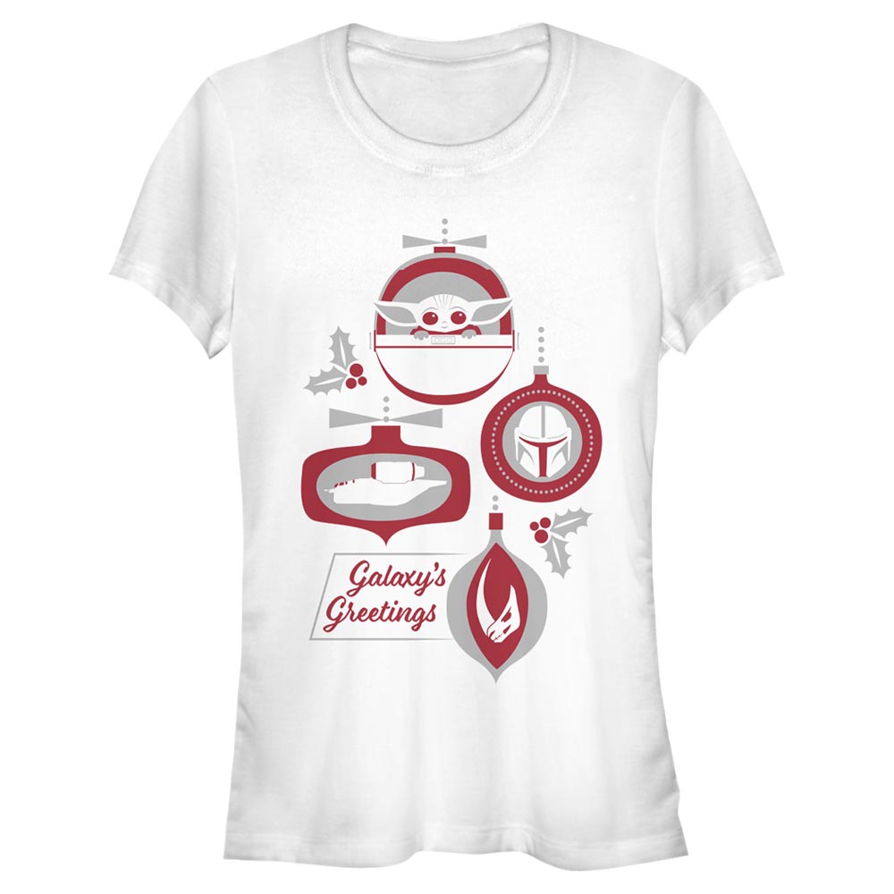 Star Wars - The Mandalorian - L'Enfant Galaxys Greetings - Christmas - Femme T-shirt