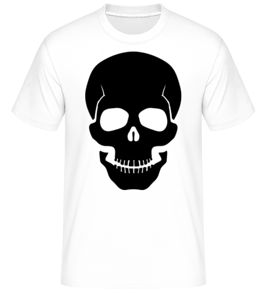 Skull Black -  T-Shirt Shirtinator homme - Blanc - Devant