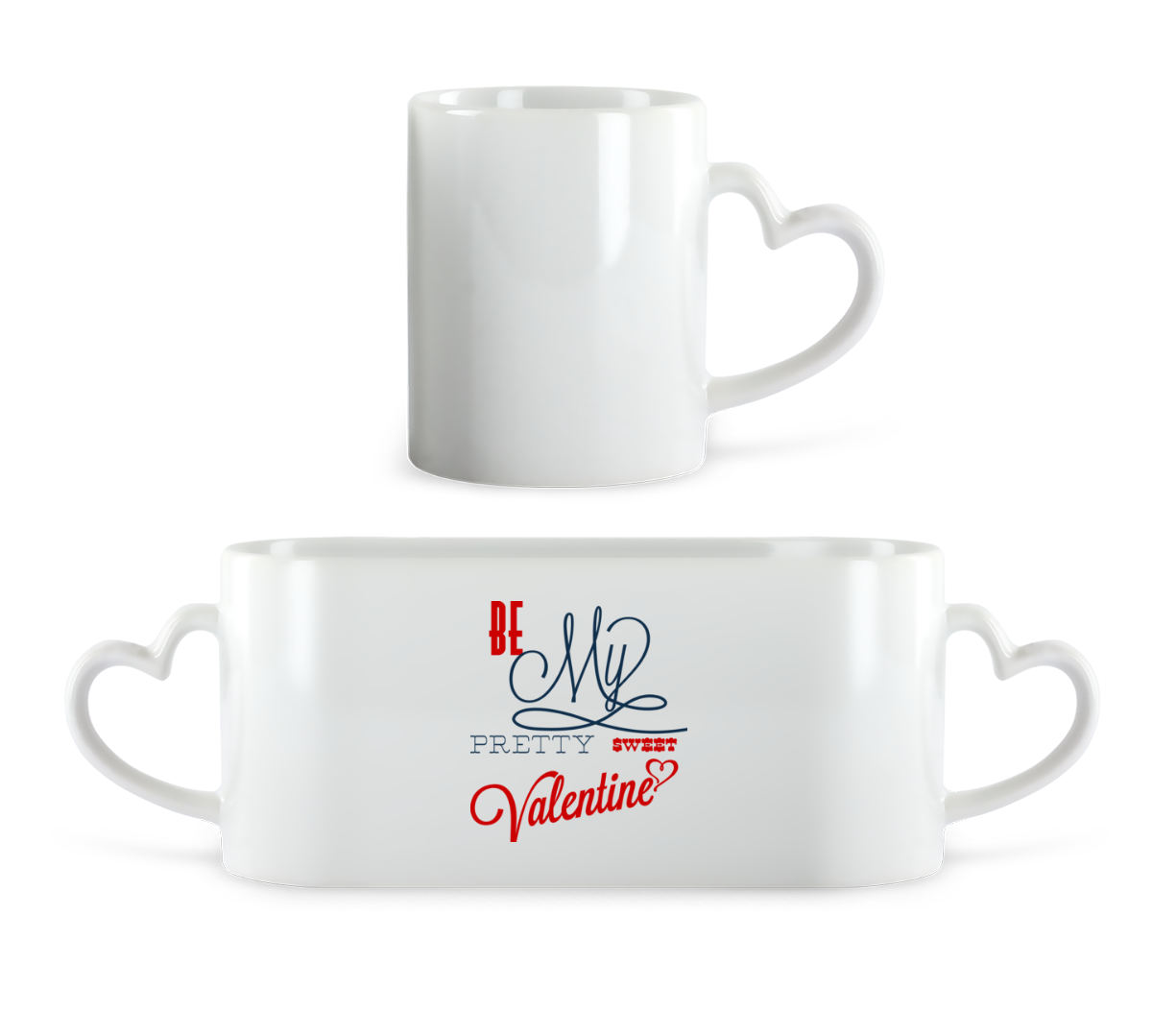 Be My Valentine · Tasse en forme de coeur