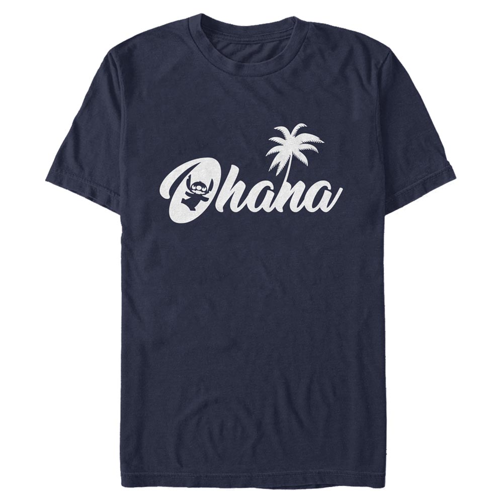 Disney Classics - Lilo & Stitch - Lilo et Stitch Stitch Sillhouette Ohana - Homme T-shirt