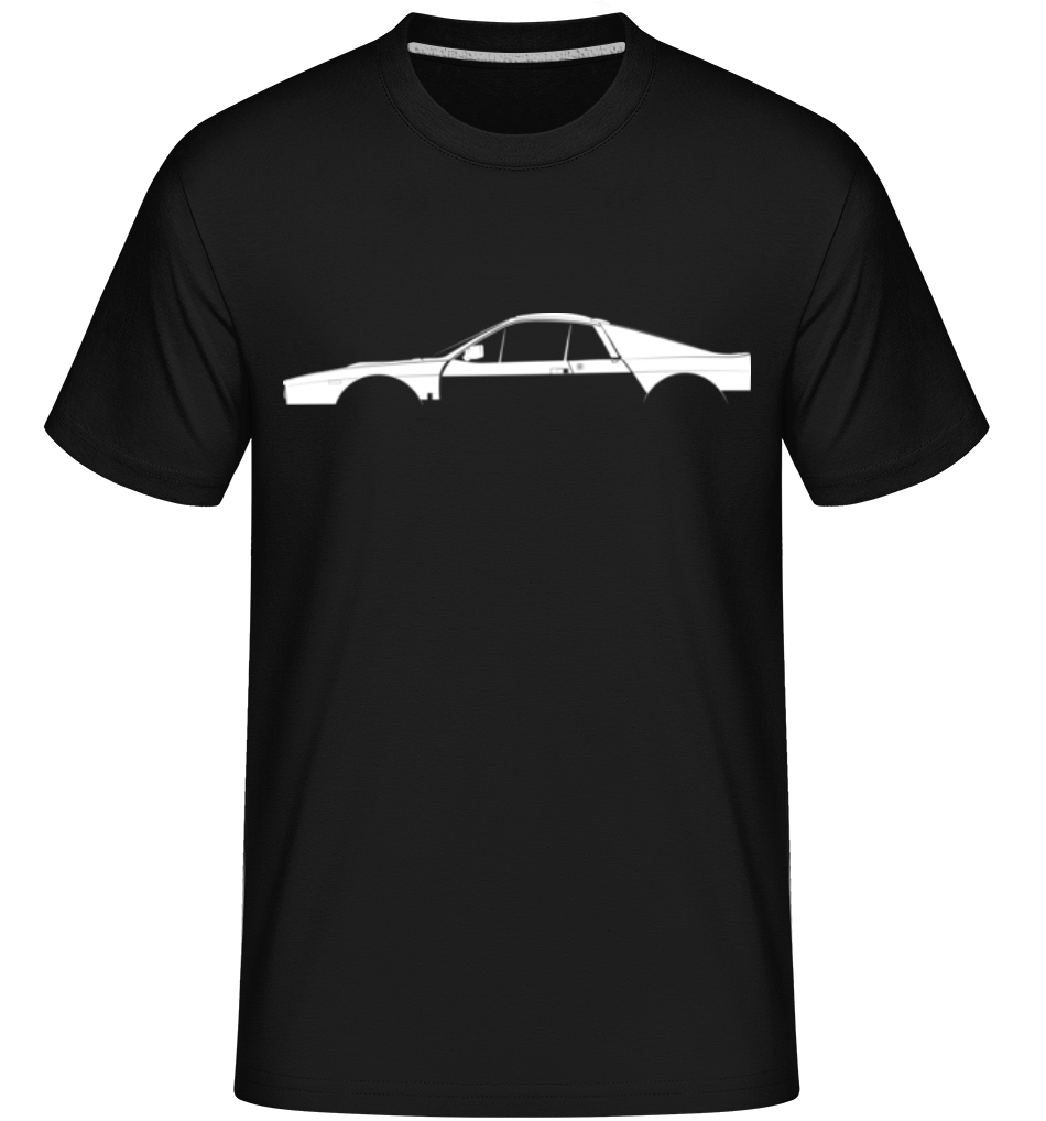 'Lancia 037 Stradale' Silhouette -  T-Shirt Shirtinator homme - Noir - Devant
