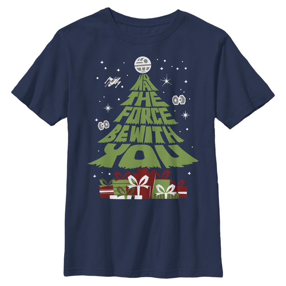 Star Wars - Texte Tree - Christmas - Enfant T-shirt