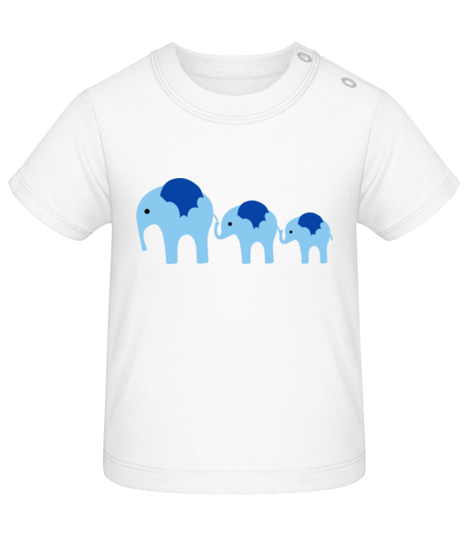 Élephant Famille Bébé · T-shirt Bio Bébé