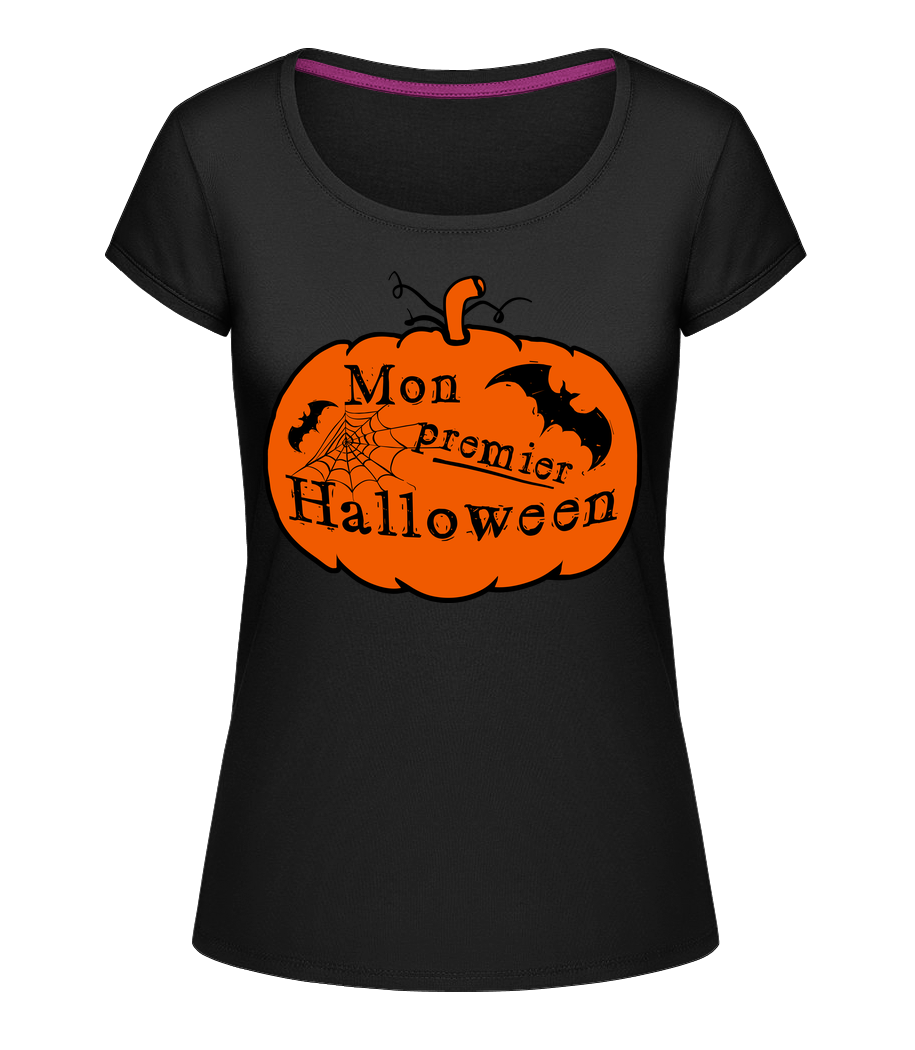 Mon Premier Halloween · T-shirt col en U Femme